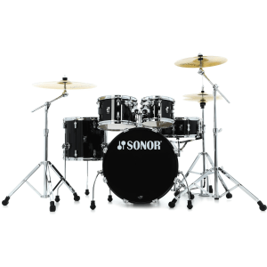 Sonor AQ1 Studio 5-piece Shell Pack with Hardware - Piano Black