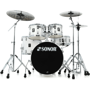 Sonor AQ1 Studio 5-piece Shell Pack with Hardware - Piano White