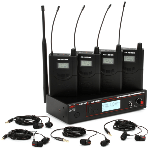 Galaxy Audio AS-1200-4P4 Wireless In-ear Monitor System - P4 Band