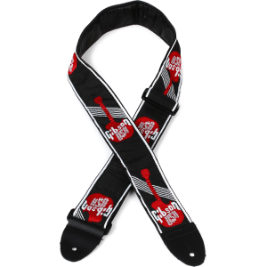 Gibson Accessories 2" Woven Guitar Logo Strap - Red