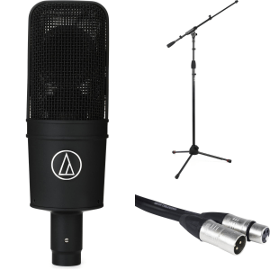 Audio-Technica AT4033/CL Medium-diaphragm Condenser Microphone Bundle with Stand and Cable