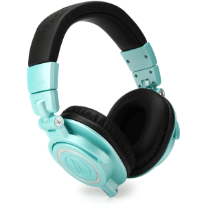 Audio-Technica ATH-M50x Closed-back Studio Monitoring Headphones - Icy Blue, Limited Edition