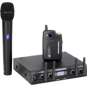 Audio-Technica ATW-1312 Combo Wireless Handheld Microphone and Bodypack System