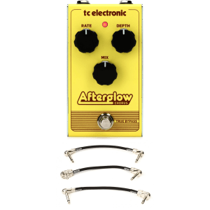 TC Electronic Afterglow Chorus Pedal with Patch Cables