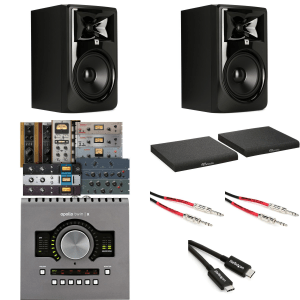 Universal Audio Apollo Twin X DUO Heritage Edition 10x6 Thunderbolt Audio Interface and JBL 308P 8" Powered Monitors Bundle
