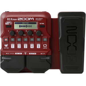 Zoom B1X FOUR Bass Multi-effects Processor with Expression Pedal