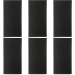 Auralex 2 inch ProPanel B224 2x4 foot Acoustic Wall Panel 6 Pack - Obsidian