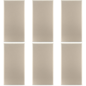 Auralex 2 inch ProPanel B224 2x4 foot Acoustic Wall Panel 6 Pack - Sandstone