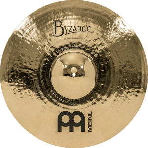 Meinl Cymbals Byzance Brilliant Heavy-hammered Ride Cymbal - 22 inch