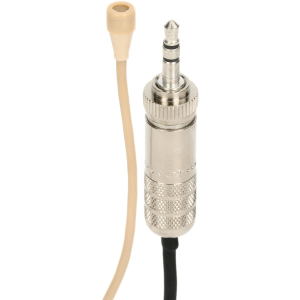 Countryman B3 Omnidirectional Lavalier Microphone - Standard Sensitivity with Locking 3.5mm Connector for Sennheiser Wireless - Light Beige