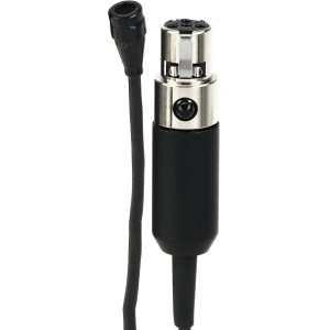 Countryman B3 Omnidirectional Lavalier Microphone - Low Sensitivity with TA4F Connector for Shure Wireless - Black