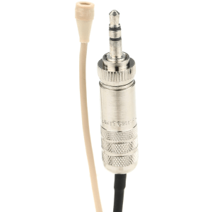 Countryman B3 Omnidirectional Lavalier Microphone - Low Sensitivity with Locking 3.5mm Connector for Sennheiser Wireless - Light Beige