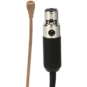 Countryman B3 Omnidirectional Lavalier Microphone - Low Sensitivity with TA4F Connector for Shure Wireless - Tan