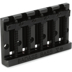 Leo Quan Badass V 5-String High-mass Bass Bridge - Black