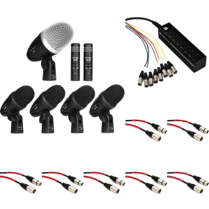 Behringer BC1500 Premium 7-piece Drum Microphone Set with Snake and Cables