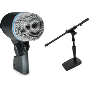 Shure Beta 52A Supercardioid Dynamic Kick Drum Microphone with Short Stand