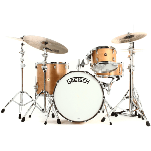 Gretsch Drums Broadkaster BK-R424 4-piece Drum Set with Snare Drum - Satin Classic Maple