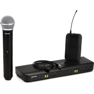 Shure BLX1288/CVL Dual Channel Wireless Combo System - H10 Band