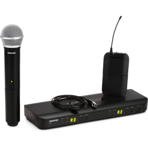 Shure BLX1288/CVL Dual Channel Wireless Combo System - H9 Band