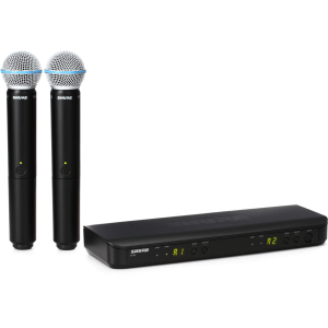 Shure BLX288/B58 Dual Channel Wireless Handheld Microphone System - H9 Band