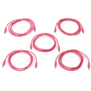 Black Market Eurorack Patch Cable 5-pack - 150cm Pink