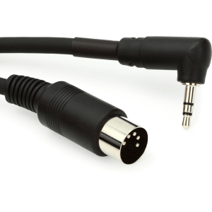 Boss BMIDI-5-35 Type A 3.5mm TRS to Male 5-pin DIN MIDI Cable - 5 foot
