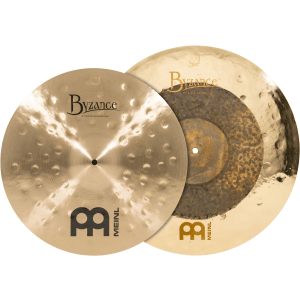 Meinl Cymbals Byzance Mixed Crash Pack - 18" and 20" Dual, Extra Thin Hammered Traditional and Raw/Brilliant
