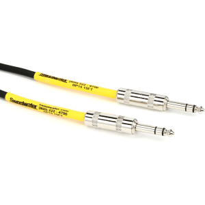 Pro Co BP-15 Excellines Balanced Patch Cable - 1/4-inch TRS Male to 1/4-inch TRS Male - 15 foot
