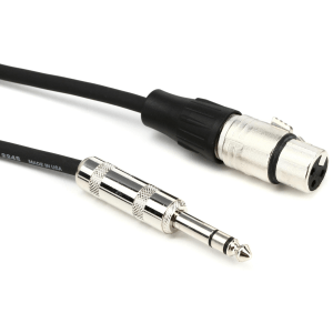 Pro Co BPBQXF-10 Excellines Balanced Patch Cable - XLR Female to TRS Male - 10 foot