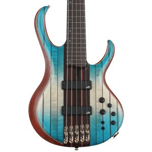 Ibanez Premium BTB1935 5-string Electric Bass Guitar - Caribbean Islet Low Gloss