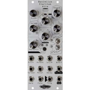 Noise Engineering Basimilus Iteritas Alia 6-oscillator Digital Drum Synthesizer Eurorack Module - Silver