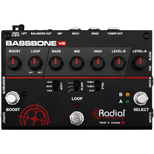 Radial Bassbone V2 2-ch Bass Preamp and DI Pedal