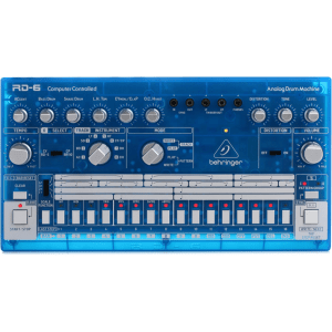 Behringer RD-6-BB Analog Drum Machine - Baby Blue Translucent
