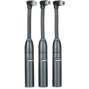 Shure Beta 98AMP/C-3PK Cardioid Condenser Gooseneck Microphone with XLR Preamp - 3-pack