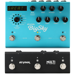 Strymon BigSky Multidimensional Reverb Pedal and Multi Switch Plus Pack