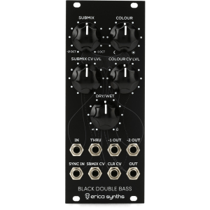 Erica Synths Black Double Bass -1 and -2 Octaves Suboscillator Eurorack Module