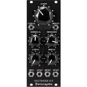 Erica Synths Black Multimode VCF Multi-Mode Eurorack Filter with Germanium Overdrive