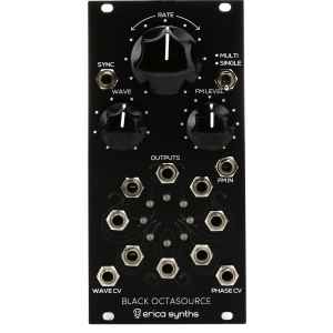 Erica Synths Black Octasource Syncable LFO Eurorack Module with Phase Shift