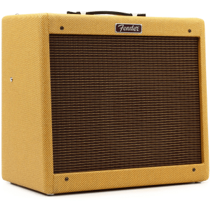 Fender Blues Junior IV 1x12" 15-watt Tube Combo Amp - Lacquered Tweed Sweetwater Exclusive with Eminence Red White and Blues Speaker