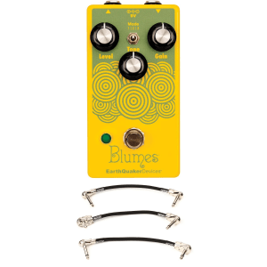 EarthQuaker Devices Blumes Low Signal Shredder Overdrive Pedal with Patch Cables
