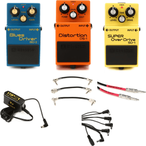 Boss Drive Pedals Pack with Power Supply