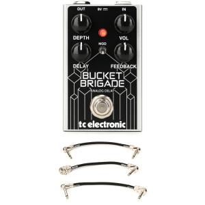 TC Electronic Bucket Brigade Analog Delay Pedal with Patch Cables