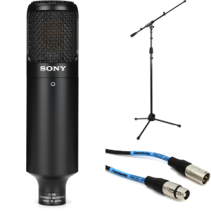 Sony C-80 Condenser Microphone with Stand and Cable