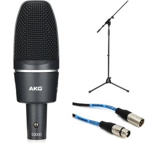 AKG C3000 Large-diaphragm Condenser Microphone with Stand and Cable