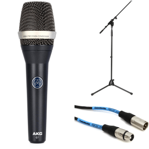 AKG C7 Supercardioid Condenser Handheld Vocal Microphone with Stand and Cable