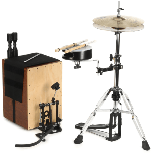 Meinl Percussion Cajon Drum Set Direct Drive Pedal - with Cymbals and Hardware