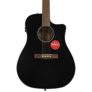 Fender CD-60SCE Acoustic-electric Guitar - Black