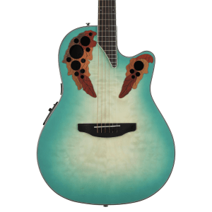 Ovation Celebrity Elite Plus CE44X-9B Mid-depth Acoustic-electric Guitar - Mintburst