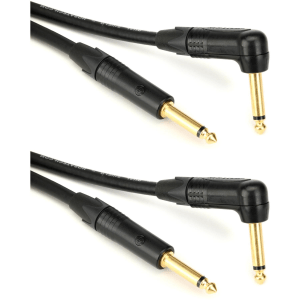 Hosa CGK-005R Edge Instrument Cable - 5 foot (2-Pack)