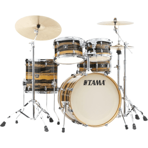 Tama Superstar Classic 5-piece Shell Pack with Snare - Natural Ebony Tiger